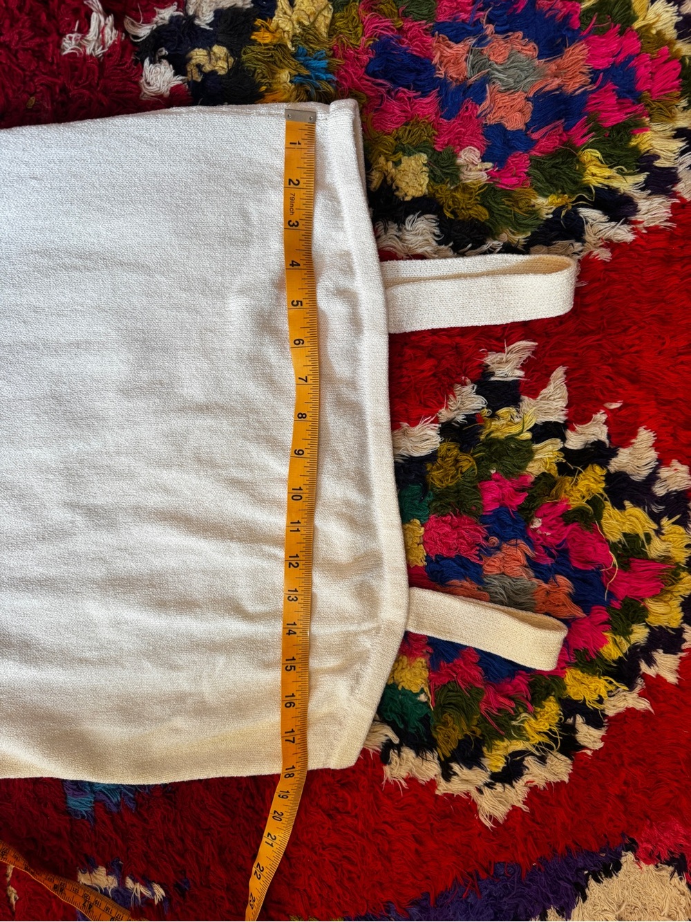 70s Vintage Santana Knit Maxi Dress Cream Column Karen Couture Los Angeles Sz XL - Picture 5 of 8